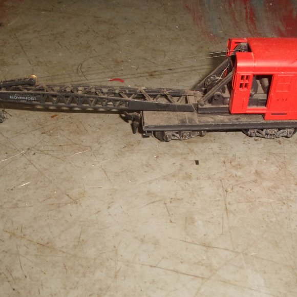 Toys Ho Model Train Car Brownhoist Crane Railroad Setup Display
